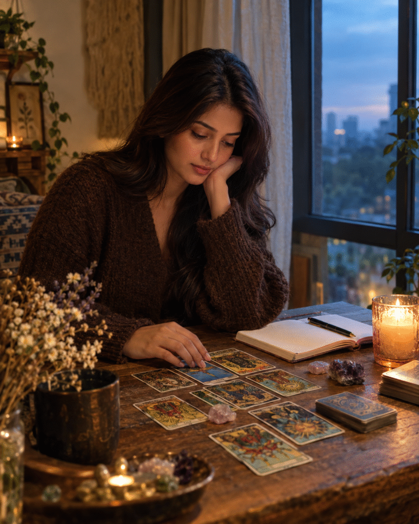 Twilight Tarot Reading by the Window